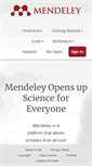 Mobile Screenshot of dev.mendeley.com